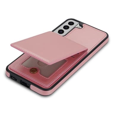 SKALO Samsung S23 PU-nahkainen Suojakuori Lompakolla - Ruusukulta