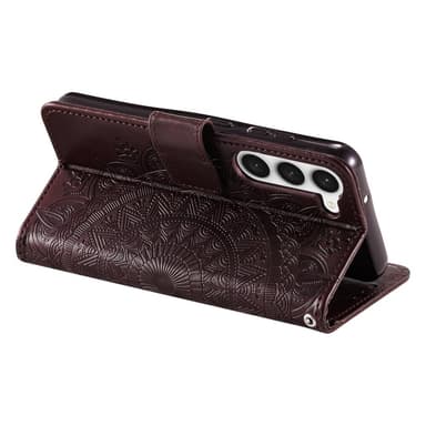 SKALO Samsung S23 Mandala lompakkokotelo - Ruskea