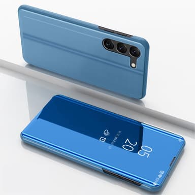 SKALO Samsung S23 Clear View Mirror Lompakko - Sininen