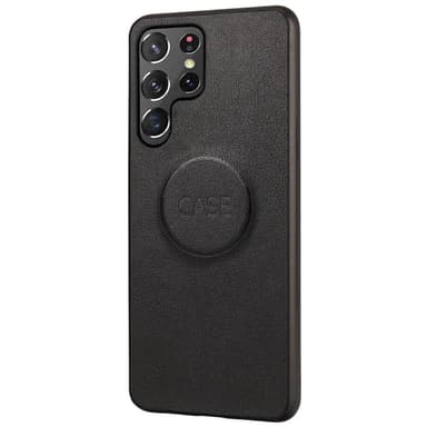 SKALO Samsung S23 Ultra DOLIZMA 2 in 1 magneettinen lompakkokotelo - Musta