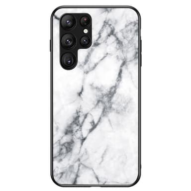 SKALO Samsung S23 Ultra Marmori karkaistu lasi TPU-suojakuori - #2