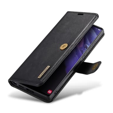 DG MING Samsung S23 Ultra 2-in-1 magneetti lompakkokotelo - Musta