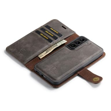 DG MING Samsung S23 Plus 2-in-1 magneetti lompakkokotelo - Harmaa