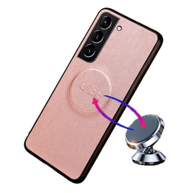 SKALO Samsung S23 Plus DOLIZMA 2 in 1 magneettinen lompakkokotelo - Ruusukulta
