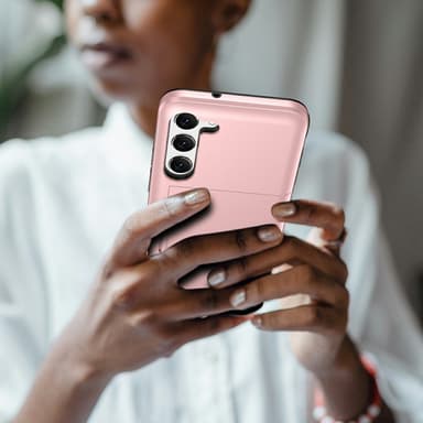 SKALO Samsung S23 Plus Armor Suojakuori korttikotelo - Tummansininen