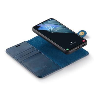 DG MING Samsung S23 2-in-1 magneetti lompakkokotelo - Sininen