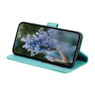 SKALO Samsung S23 Mandala lompakkokotelo - Turkoosi
