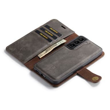 DG MING Samsung S23 2-in-1 magneetti lompakkokotelo - Harmaa