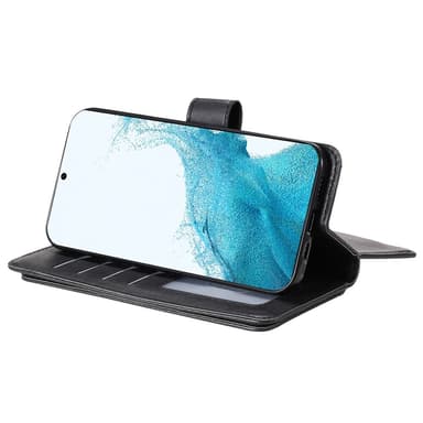 SKALO Samsung S23 Plus 10-lokeroa Lompakkokotelo - Musta