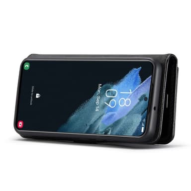 DG MING Samsung S23 2-in-1 magneetti lompakkokotelo - Musta