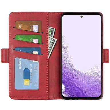 SKALO Samsung S23 Premium Wallet Lompakkokotelo - Punainen