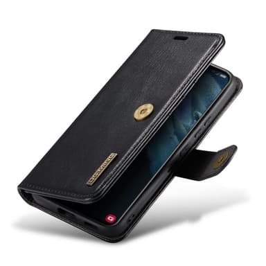 DG MING Samsung S23 Plus 2-in-1 magneetti lompakkokotelo - Musta