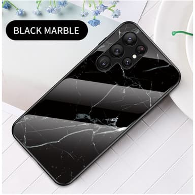 SKALO Samsung S23 Ultra Marmori karkaistu lasi TPU-suojakuori - #1