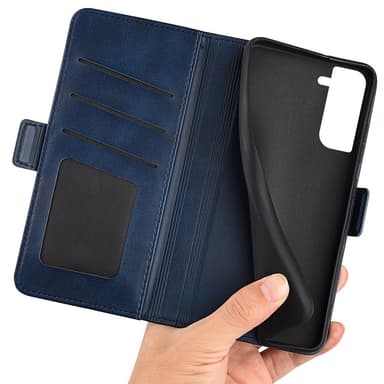 SKALO Samsung S23 Premium Wallet Lompakkokotelo - Sininen