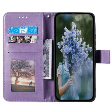 SKALO Samsung S23 Mandala lompakkokotelo - Violetti