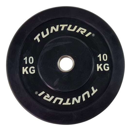 Tunturi Fitness Bumper Plate Black, Levypainot Bumper 10 kg