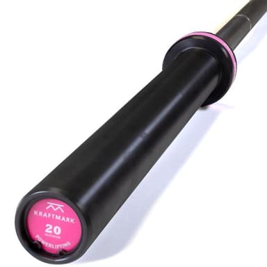 Kraftmark Kansainvälinen barbell 50 mm painonnosto musta raaka 20 kg