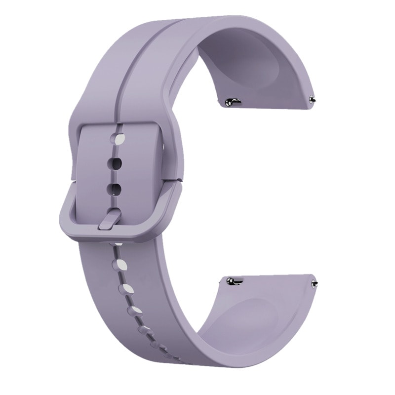 Kellon ranneke silikoni Violetti 22 mm Samsung Galaxy Watch 5/5 Pro/4 40 44mm/3 41mm, Huawei watch GT3/GT2  42mm, Huami Amazfit GTS 3/GTS 2 Mini, Garmin Forerunner 158/55/Vivoactive 3/Venu