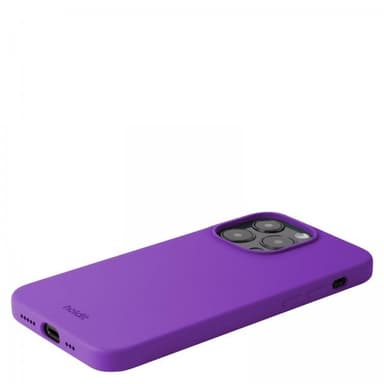 holdit iPhone 14 Pro Kuori Silikoni Bright Purple