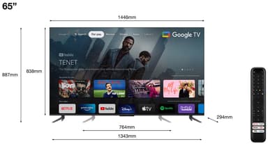 TCL 65'' QLED770 4K älytelevisio (2023)