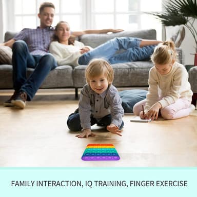 Pop it Fidget Toy neliön sateenkaaren värit