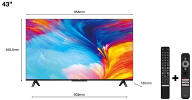 TCL 43   P631 4K älytelevisio (2023)