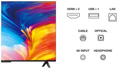 TCL 43'' P631 4K älytelevisio (2023)