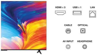 TCL 55'' P631 4K älytelevisio (2023)