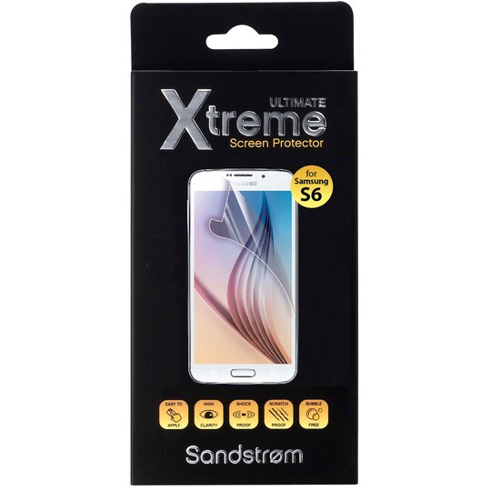 Sandstrøm Ultimate Xtreme Samsung Galaxy S6 näytönsuoja