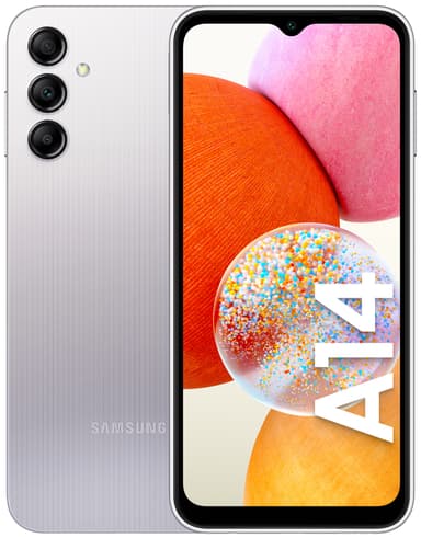 Samsung Galaxy A14 älypuhelin 4/128 GB (hopea)