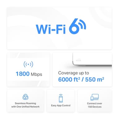 Mercusys Halo H70X Mesh Wi-Fi järjestelmä (3 kpl)