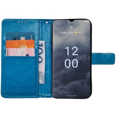 Lompakkokotelo 3-kortti Nokia G60 - Vaaleansininen