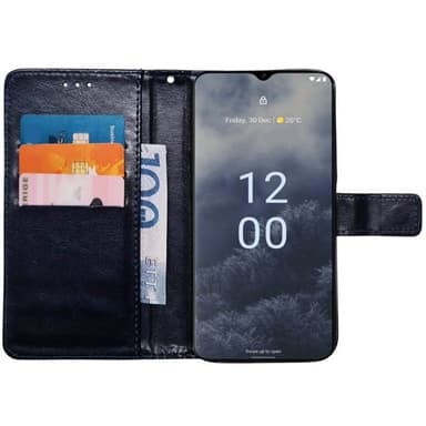 Lompakkokotelo 3-kortti Nokia G60 - Tummansininen