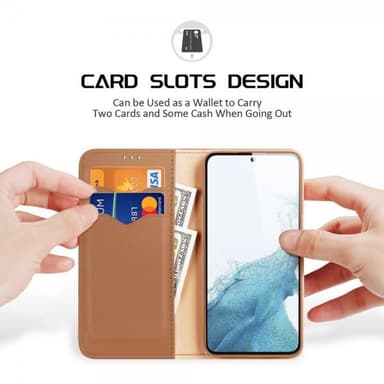 DUX DUCIS Samsung Galaxy S23 Plus Kotelo Hivo Series Ruskea