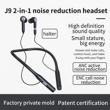 Langattomat urheilukuulokkeet Bluetooth 5.3 Musta
