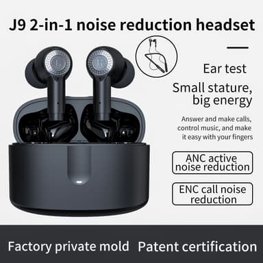 Langattomat kuulokkeet Bluetooth 5.3 Valkoinen