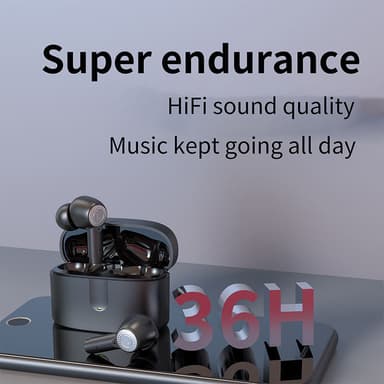 Langattomat kuulokkeet Bluetooth 5.3 Valkoinen