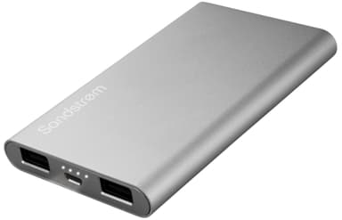 Sandstrøm kannettava Power Bank varavirtalähde (hopea)