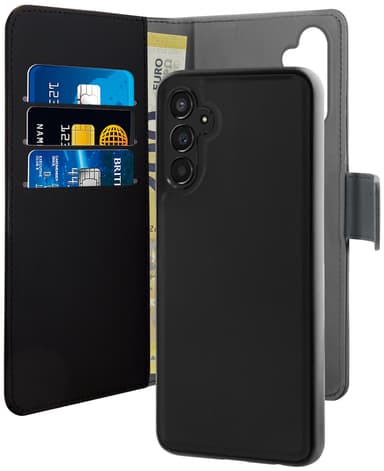Puro Samsung Galaxy A34 5G 2in1 lompakkokotelo (musta)