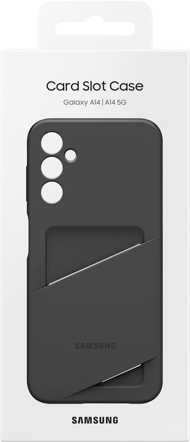 Samsung Galaxy A14 LTE/5G Card Slot lompakkokotelo (musta)