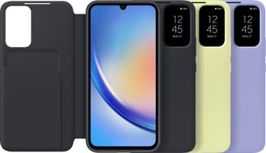 Samsung Galaxy A34 Smart View lompakkokotelo (musta)
