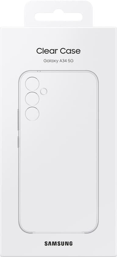 Samsung Galaxy A34 Clear suojakuori (läpinäkyvä)