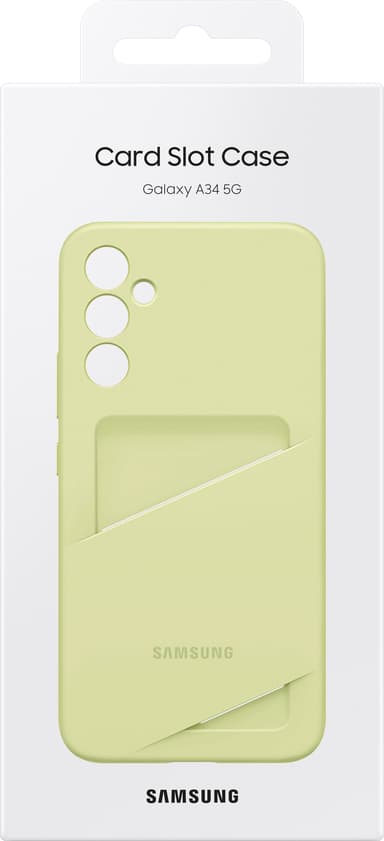 Samsung Galaxy A34 Card Slot suojakotelo (vihreä)