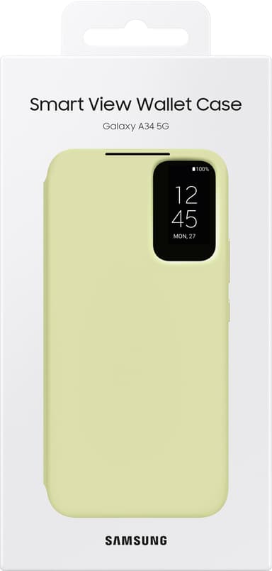 Samsung Galaxy A34 Smart View lompakkokotelo (vihreä)
