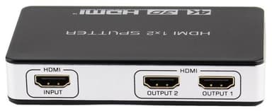 HDMI Splitter 1 in 2 Out 4K   30Hz Musta