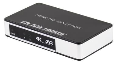 HDMI Splitter 1 in 2 Out 4K   30Hz Musta
