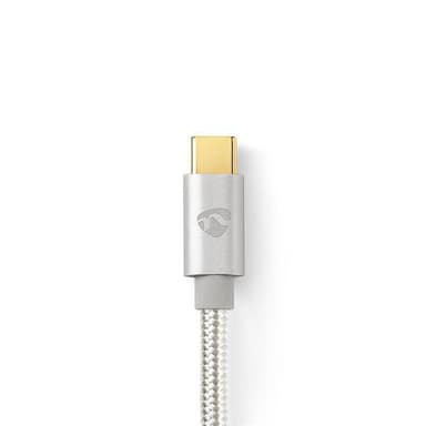 USB 2.0 -Synkronointi-, Lataus- ja AV-Tukikaapeli | Kullattu, 1,0 m | USB-Câ„¢-Uro