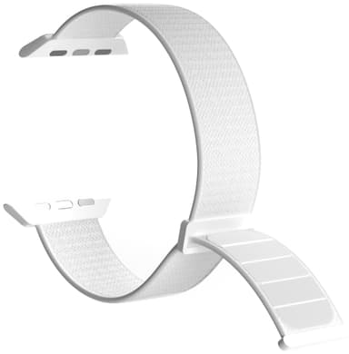 Puro Apple Watch 42-49mm nailonranneke (valkoinen)