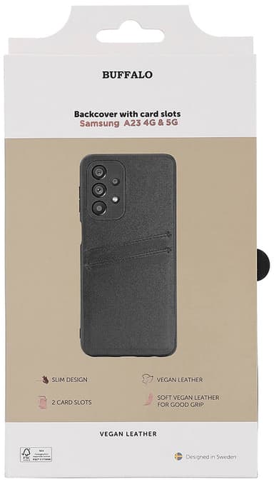 Buffalo Samsung Galaxy A23 5G suojakuori (musta)