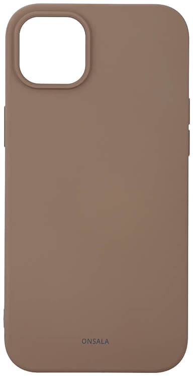 Onsala iPhone 14 Plus Silicone suojakuori (ruskea)